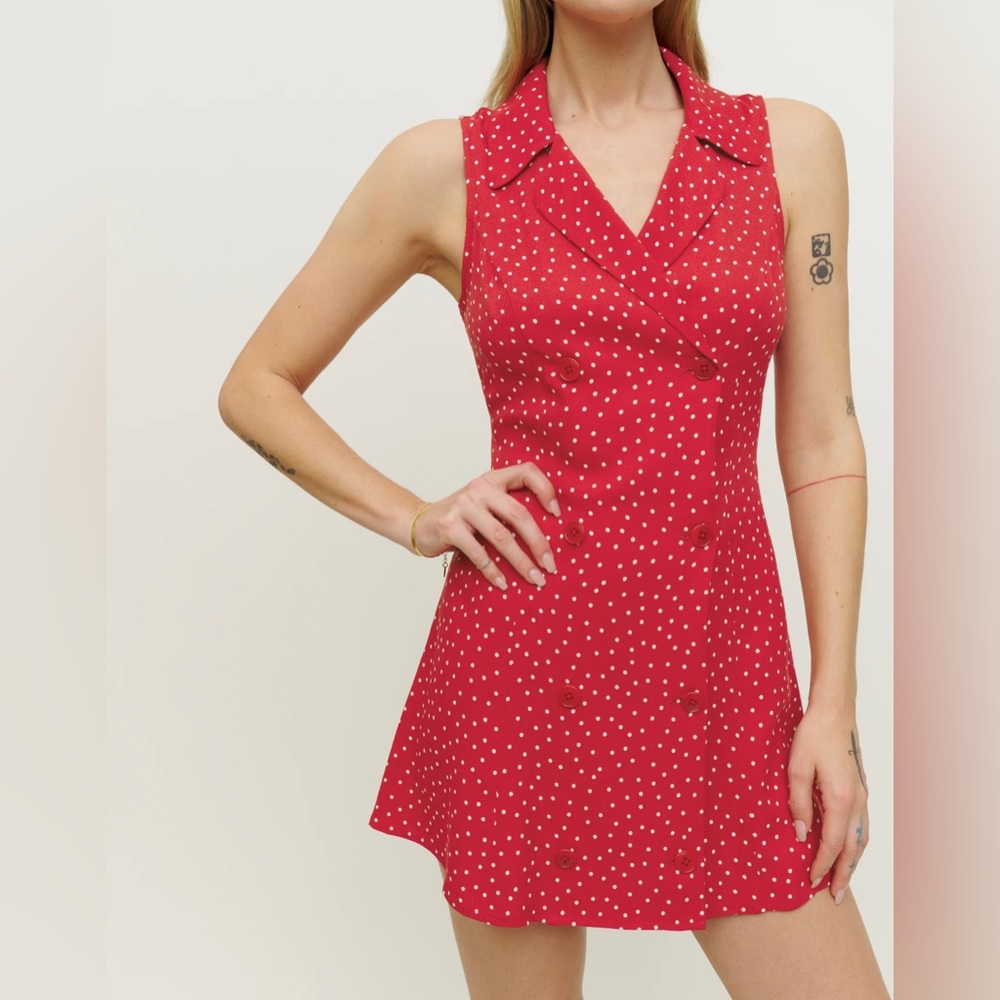 Leith Red Polka Dot Reformation Mini